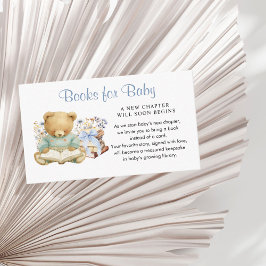 Tarjeta De Recepción A New Chapter Begin Cute Bear Books for Baby