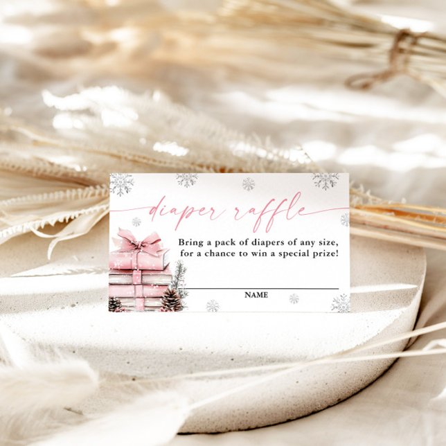 Tarjeta De Recepción A New Chapter Begins Baby Shower, Diaper Raffle (Subido por el creador)