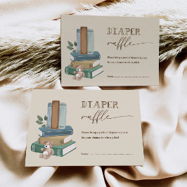 Tarjeta De Recepción A New Chapter Begins: Storybook Diaper Raffle Baby