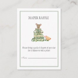 Tarjeta De Recepción A New Chapter Diaper Raffle 