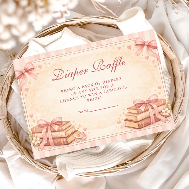 Tarjeta De Recepción A New Chapter Storybook Diapper Raffle (Subido por el creador)