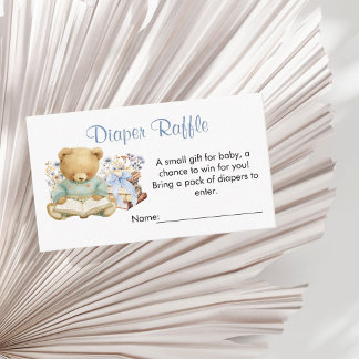 Tarjeta De Recepción A New Chapter will soon Begin Diaper Raffle