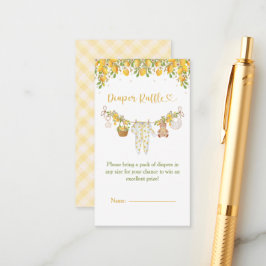 Tarjeta De Recepción A Sweet Little One Lemon Citrus Baby Shower