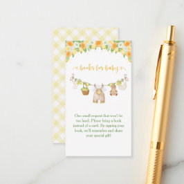 Tarjeta De Recepción A Sweet Little One Lemon Citrus Floral Baby Shower