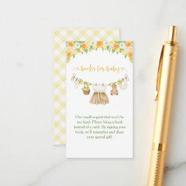 Tarjeta De Recepción A Sweet Little One Lemon Citrus Floral Baby Shower