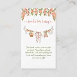 Tarjeta De Recepción A Sweet Little Peach Clothesline Baby Shower