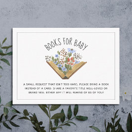 Tarjeta De Recepción Abrir la solicitud de libro de Baby Shower