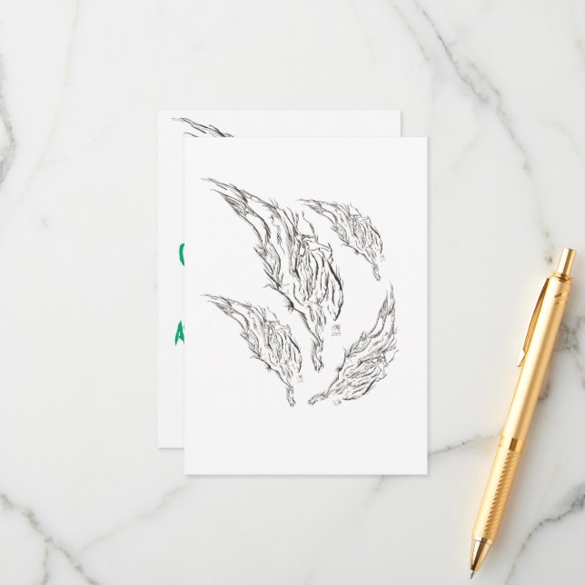 Tarjeta De Recepción abstracto (Anverso/Reverso In Situ)