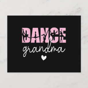 Tarjeta De Recepción Abuela de baile de una abuela bailarina, Madre fel