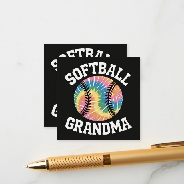 Tarjeta De Recepción Abuela de sóftbol (Anverso/Reverso In Situ)