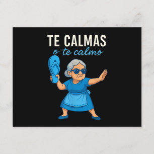 Tarjeta De Recepción Abuela divertida mexicana española