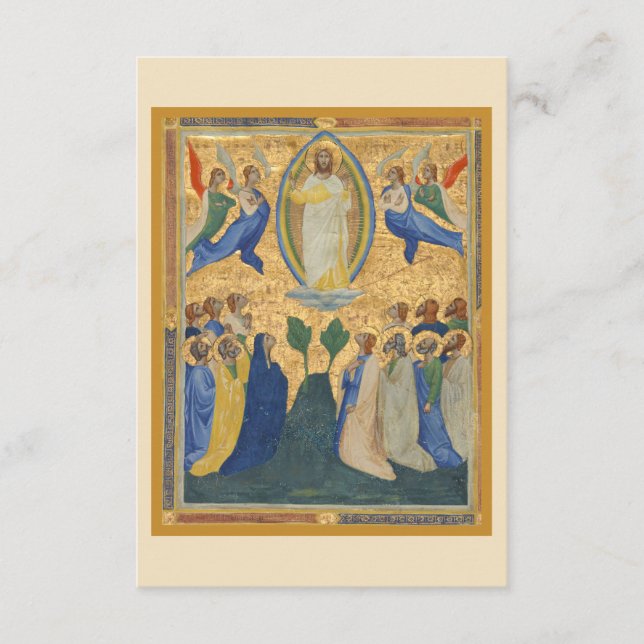 Tarjeta De Recepción Acensión de Jesucristo Holder (Anverso)