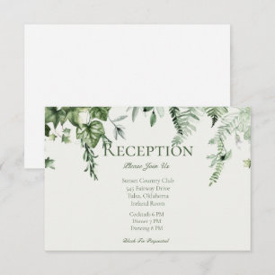 Tarjeta De Recepción Acogida de bodas marimatales y sabias