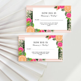 Tarjeta De Recepción Acuarela Citrus Frutos cuán grande es la barriga d