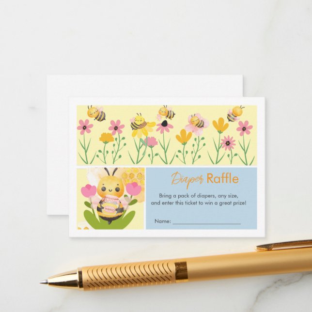 Tarjeta De Recepción Acuarela Dulce como puede ser una ducha de bebé Cu (Anverso/Reverso In Situ)