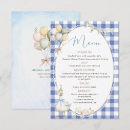 Tarjeta De Recepción Acuarela elegante una tonta ducha de bebé de cabra