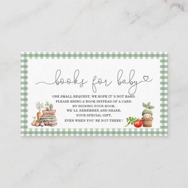 Tarjeta De Recepción Acuarela Libros de duchas de bebé locales para b (Anverso)