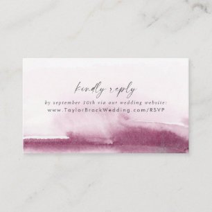 Tarjeta De Recepción Acuarela moderna   Red Boda RSVP