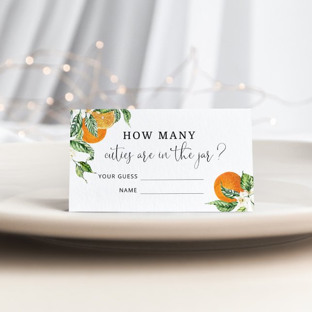 Tarjeta De Recepción Acuarela pequeña cutie adivina cuántos cutis encaj (Subido por el creador)