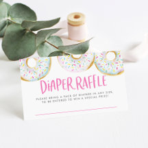 Acuarela Raffle de donuts de salpicadura blanca