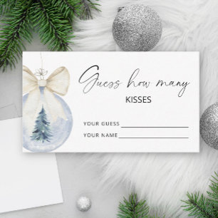 Tarjeta De Recepción Adivina cuántos besos juego de novia flora de invi