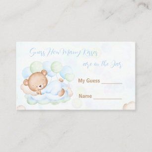 Tarjeta De Recepción Adivina cuántos besos tienen Baby Shower