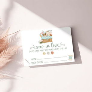 Tarjeta De Recepción Adivina Cuántos Botones, Juego de Despedida de Sol