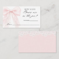 adivina cuantos lazos Girl Modern Baby Shower