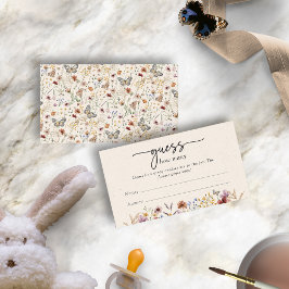 Tarjeta De Recepción Adivinar cuántas cartas de juego