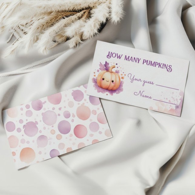 Tarjeta De Recepción Adivinen cuántas calabazas hacen juego de Baby Sho (Subido por el creador)