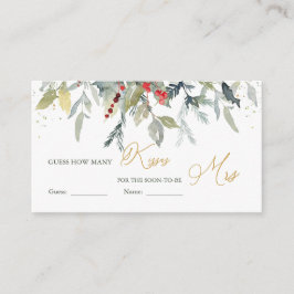 Tarjeta De Recepción Adivinen cuántos besos en la vegetación de Jar Ber