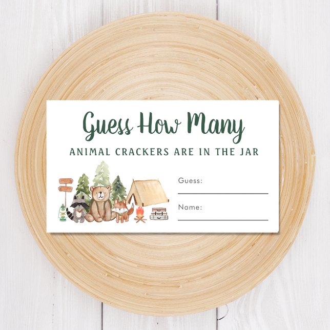 Tarjeta De Recepción Adivinen Cuántos Crackers Juego de Baby Shower Woo (Subido por el creador)