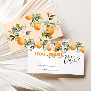 Tarjeta De Recepción Adivinen cuántos cuentos de juego de ducha de bebé