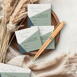 Tarjeta De Recepción Adivinen Cuántos Juegos Sage Sage Sage Verde Trico