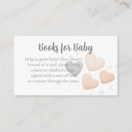 Tarjeta De Recepción Adoption Baby Shower Books for Baby Request Card