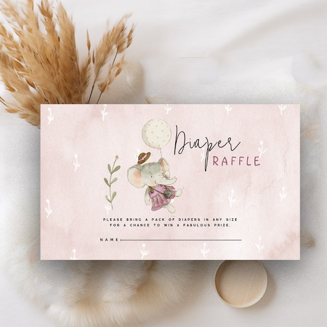 Tarjeta De Recepción Adorable elefante ruso de Baby Shower boho (Subido por el creador)