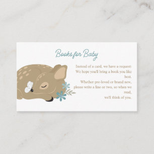 Tarjeta De Recepción Adorable Fawn Boy Baby Shower