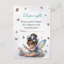 Tarjeta De Recepción Adorable hada pequeña