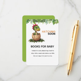 Tarjeta De Recepción Adorable Kawaii Baby Dinosaur Hatching