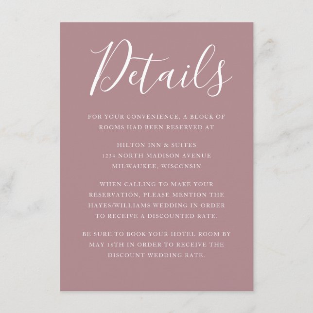 Tarjeta De Recepción adoración floral (Anverso)