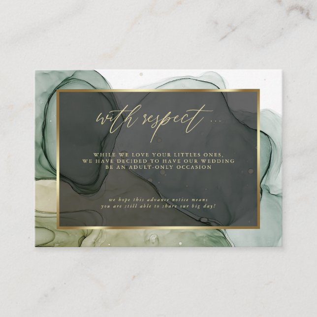 Tarjeta De Recepción Adultos Solamente Solicitan Resumen Líquido De Ear (Anverso)