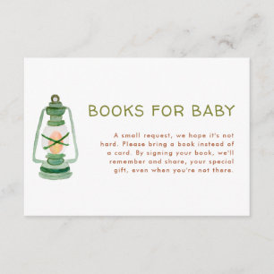 Tarjeta De Recepción Adventure Baby Shower Books for Baby Enclosure