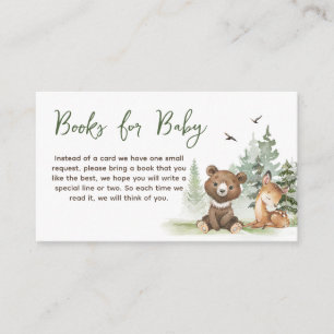 Tarjeta De Recepción Adventure Begin Woodland Animals Books for Baby