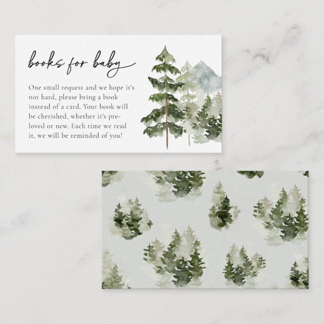 Tarjeta De Recepción Adventure Books para el bebé | BABY SHOWER (Anverso / Reverso)