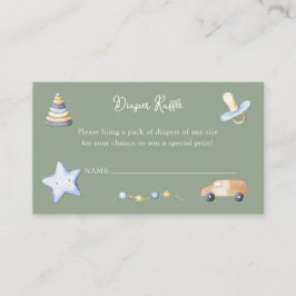 Tarjeta De Recepción Adventure Boy Baby Toy Baby Shower Diaper Raffle