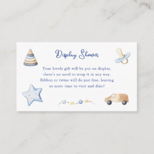 Tarjeta De Recepción Adventure Boy Baby Toy Baby Shower Display Shower