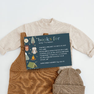 Tarjeta De Recepción Adventure Camping Boy Blue Books Baby Request