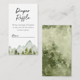 Tarjeta De Recepción Adventure Diaper Raffle Card | Diaper Raffle