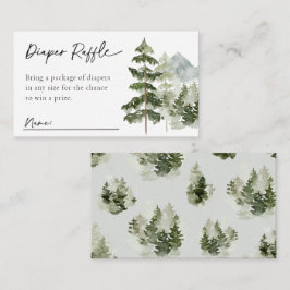 Tarjeta De Recepción Adventure Diaper Raffle Card | Diaper Raffle