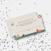 Adventure Gender Neutral Diaper Raffle Baby Shower